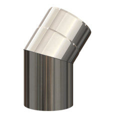 Atec 45 Grad-Bogen DN80/125 Edelstahl blank 701715