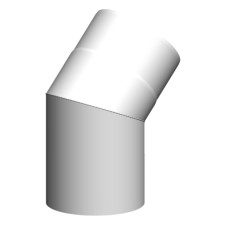 Atec 30 Grad-Bogen DN60/100 Edelstahl weiß 710714