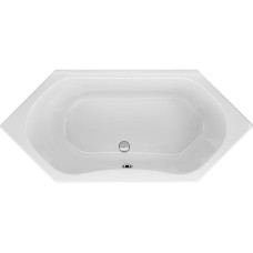 Belli Carina Sechseck-Badewanne L: 180 B: 80 H: 44,5cm N1040weiß