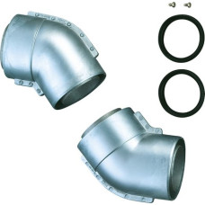 Bosch 2 Doppelrohrbögen 45 Grad d: 80/110mm Abgaszubehör AZ 201 7719001142