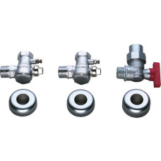 Bosch 2x Wartungshähne R 1'' 1x Gashahn R 3/4'' Zubehör Nr. 769 7719001817