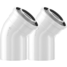 Bosch 2 Bogen 45 Grad, d: 60/100, Ausgleich 100mm Abgaszubehör FC-CE60-45 7738112298