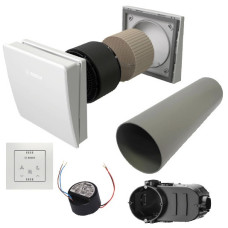 Bosch Paket dezentrale Lüftung BOPA VE303 6 x V3000D 55/K, CV30H, LNU12, LUP4, LMK 7739623640