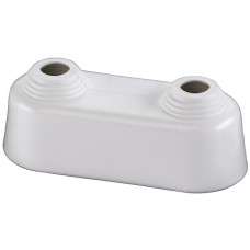 Flamco Doppelrosette hoch 10-22mm x Achsabstand 50mm Kunststoff weiß F44204