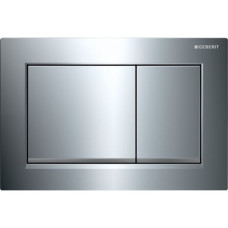 Geberit Omega30 Betätigungsplatte, für 2-Mengen-Spülauslösung hochglanz verchromt / mattverchromt 115.080.KH.1
