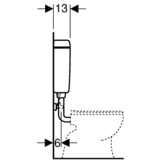 Geberit Spülkasten AP127 mit Spül-Stopp, weiß 127023111