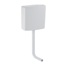Geberit AP140 AP-Spülkasten Spül-Stopp-Spülkasten halbhochhängend, Wasseranschluss hinten Mitte, weiß-alpin 140.005.11.1