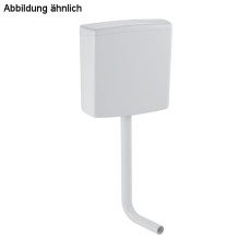 Geberit AP140 AP-Spülkasten 2-Mengen-Spülkasten halbhochhängend, Wasseranschluss links/mitte/rechts weiß-alpin, verschr. 140.314.11.1