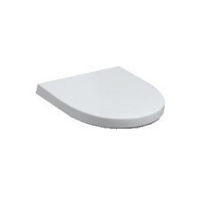 Geberit Flow WC-Sitz, weiß Scharniere verchromt mit Absenkautomatik 575950000