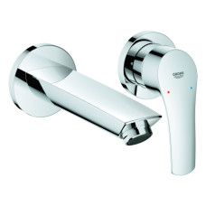 Grohe 2-Loch-Waschtisch-Wandbatterie Eurosmart chrom Fertigmontage-Set für 23571 Ausladung 171mm 29337003