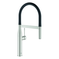 Grohe Essence Einhand-Spültischbatterie supersteel ausziehbare Profibrause 30503DC0