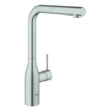 Grohe Essence Einhand-Spültischbatterie supersteel herausziehbare Spülbrause 30504DC0
