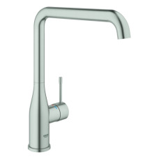 Grohe Essence Einhand-Spültischbatterie supersteel hoher Auslauf 30505DC0