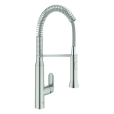 Grohe K7 Medium Einhebel-Spültischbatterie supersteel mit Profibrause, Ausladung 234mm 31379DC0