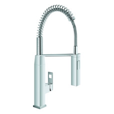 Grohe Eurocube Einhebel-Spültischbatterie chrom mit Profibrause, Ausladung 234mm 31395000