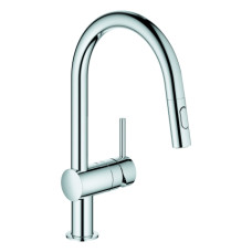 Grohe Minta Einhand-Spültischbatterie chrom C-Auslauf Spülbrause 32321002