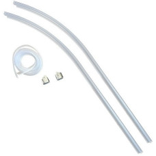 HSK 2x Wasserabweisprofil gebogen, mit Endkappe / Einschubdichtung, für Runddusche 2-teilig / 4-teilig Exklusiv Weiß E85059-4-04