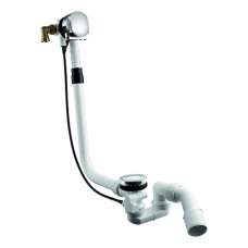 Ideal Standard Ab-und Überlaufgarnitur Multiplex-Trio mit überlangem Schaft chrom K7812AA