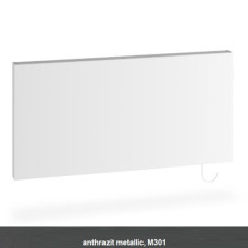 Kermi Heizkörper x-therm +e Plan horizontal Typ 21 H: 60 L: 100cm Anthrazit Metallic, mit Stecker, 1250 Watt P1E21060100M30164K