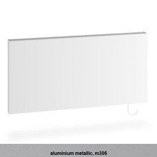 Kermi Heizkörper x-therm +e Plan horizontal Typ 21 H: 60 L: 100cm Aluminium Metallic, mit Stecker, 1500 Watt P1E21060100M306H4K