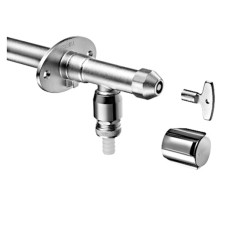 Schell Außenwandarmatur POLAR II, RV, RB frostsicher, Komplettarmatur, mattchrom 039960399