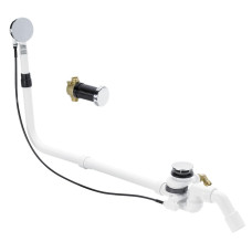 Viega Ab-und Überlauf Multiplex Trio F 6145.6 in 1070mmxDN40/50 verchromt 675479