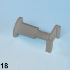 Arbonia Distanzhalter komplett grau 18mm ZB02850002