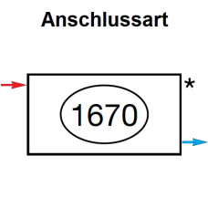 Zehnder Anschlussart 1670, wechselseitig links ZE-1670