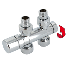 Zehnder Anschluss-Armatur Set U weiß M30x1,5, Eck- oder Durchgangsform, weiß 839171