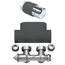 Kermi  Ventilhahnblock-Kombiset Eckform in DB 703 ZV03090003