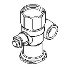 Stiebel Eltron 3-Wege-Kugelhahn 1''IG MFL 44,5mm Rechts 272996
