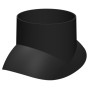 Atec Adapter für Klöber Pfanne schwarz DN60/100-DN80/125, 20-50 Grad 1248