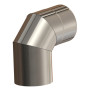 Atec 87 Grad-Bogen DN60/100 Edelstahl blank 700716