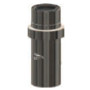 Atec Kontroll-Rohr DN60/100 mit Zuluftansaugung Edelstahl blank 700755