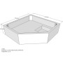 Belli Duschwannenträger für Fidelio F SD93023
