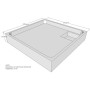 Belli Duschwannenträger für Tino E 100x100 SD93032