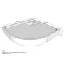 Belli Duschwannenträger für Arenal R 100x100cm SD94031