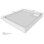 Belli Duschwannenträger für Tia E 110x90 SD94034