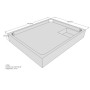 Belli Duschwannenträger für Tia E 100x80 SD94046