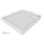 Belli Duschwannenträger für Tia E 100x90 SD94047