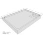 Belli Duschwannenträger für Tia E 120x90 SD94048