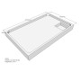 Belli Duschwannenträger für Tia E 140x90 SD94049