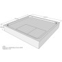 Belli Duschwannenträger für Flat E 80x80 SD94074