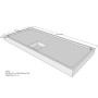 Belli Duschwannenträger für Flat E 180x80 SD94084 für Rechteckdusche, 180x80x1,5cm, 12cm hoch