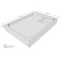 Belli Duschwannenträger für Tia E 100x70 SD94087