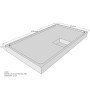 Belli Duschwannenträger für Flat E 160x90 SD94116 für Rechteckdusche, 160x90x1,5cm, 12cm hoch