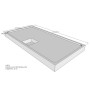 Belli Duschwannenträger für Flat E 180x90 SD94117 für Rechteckdusche, 180x90x1,5cm, 12cm hoch