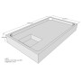 Belli Duschwannenträger für Lyon E 120x70 SD94121
