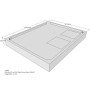 Belli Duschwannenträger für Flat E 110x90 SD94128