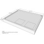 Belli Duschwannenträger für Flat E 120x100 SD94131